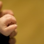 Trust baby hand